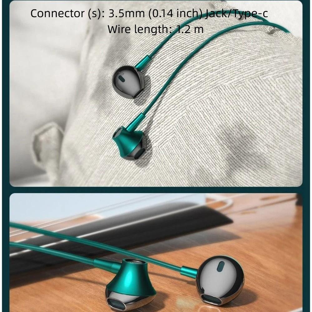 Handfree Headset In-Ear Earphones Universal Music Earbud for Xiaomi/Huawei/IPhone/Karaoke