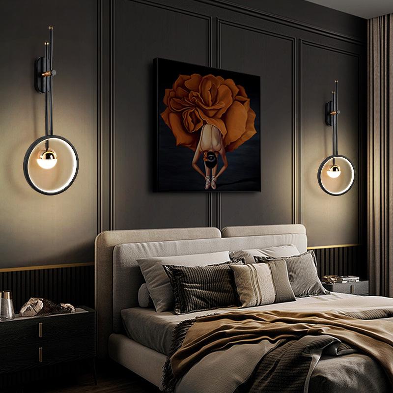 Minimalist Luxury Bedside Wall Sconce for Bedroom and Living Room