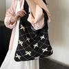 Leisure Shoulder Bag Retro Knitted Shoulder Bag Tote Large Capacity Shopping Bag
