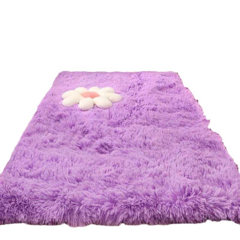 Long-Haired Plush Carpet for Bedroom, Soft Non-Slip Bay Window Mat, Living Room Floor Rug