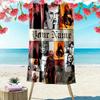 Name Custom Taylor Poster Print Beach Towel, Large Soft Quick Dry Towel for Beach Camping Swimming