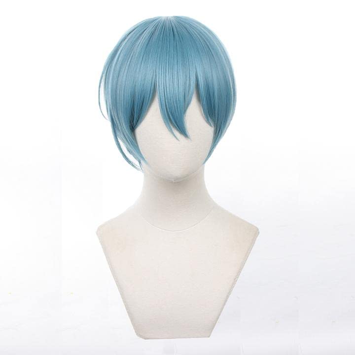 

LVMEY Косплей Парик Аниме Персонаж Синий Короткий Маскировочный Костюм Термостойкий Парик Парик Аксессуары для Костюма Мероприятие Комикет Хэллоуин Рождество Культурный синий