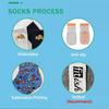 CUSTOM Unisex Youth Bottom Logo Compression Ankle Crew  Designer Sports Socks
