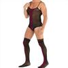 VITTORIA Printed Bodysuit and Stockings - Black - Generic - Singlet