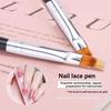 1-3PC Nail Art Brush Set UV Polish Gel Pen Marbled Ombre Blooming Tools Painting Draw Gradient Manicure Salon Accessories