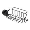 Kitchen Sink Faucet Organizer Rack Carbon Steel Sponge Sink Drain Holder for 0.9-1in Round Water Pip