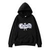Neues Kapuzensweatshirt mit zerrissenem Kafu-Logo, Fledermausdruck, Unisex-Sportbekleidung, urbanes Mode-Kapuzensweatshirt