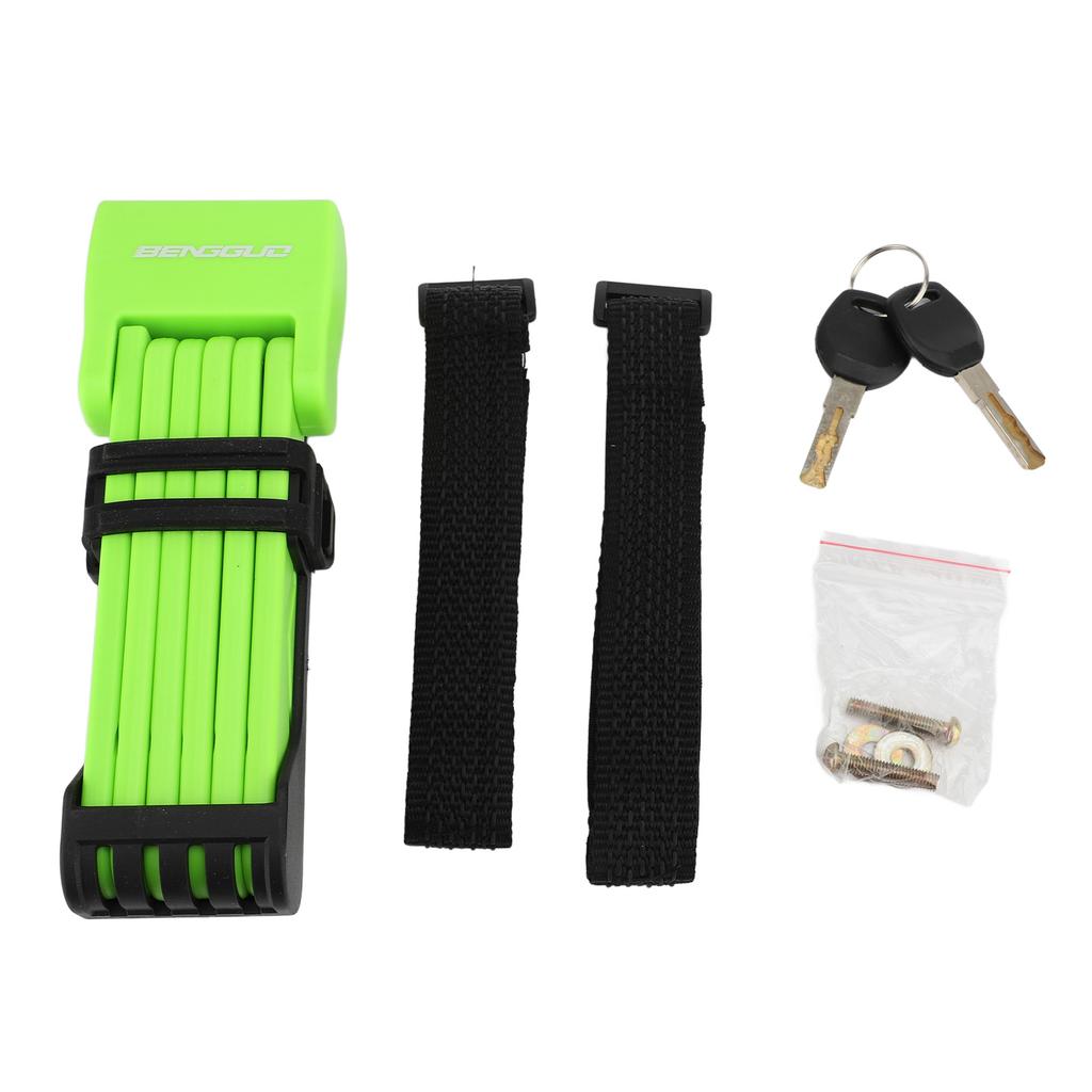 Folding Bike Lock with Keys Mount Alloy Steel Anti Theft High Security Foldable Bike Lock for