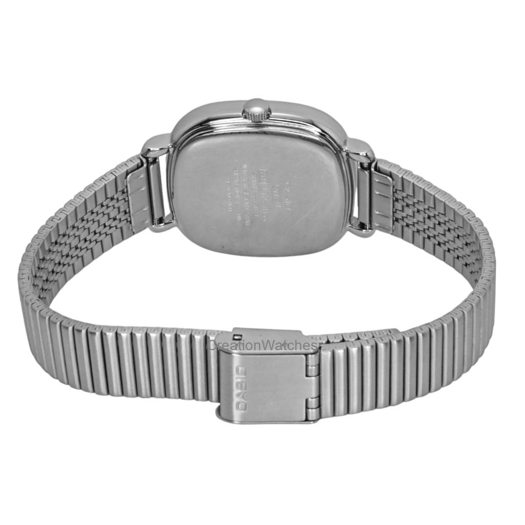Casio Standard Analog Edelstahl Silber Zifferblatt Quarz LTP-B166D-7AV Damenuhr