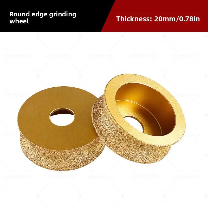 Brazed Diamond Round Edge Grinding Wheel for Tile Marble Granite Edge Trimming