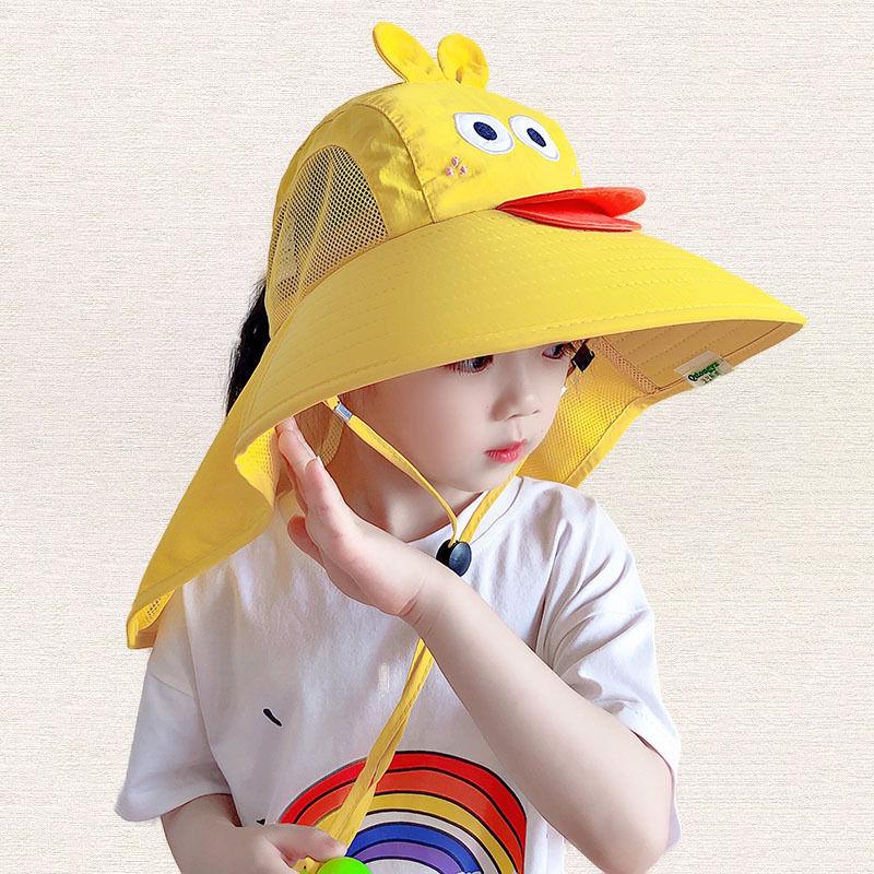 Children's Sunscreen Hat Covers Face In Summer with New UV Protection