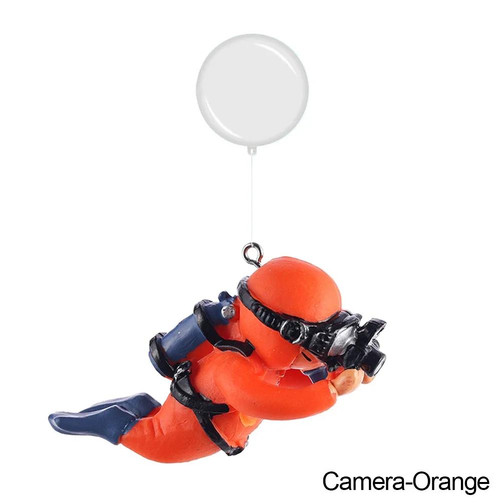 Resin Floating Simulated Diver Toy 1/2pcs Aquarium Decor Fish Tank Landscaping Pendant Ornament Accessories