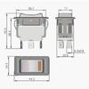 Multiple Use 6 Pin Rocker Switches Push Button Switches 6 Terminals Switches HY60B for Controlling Industrial Machines
