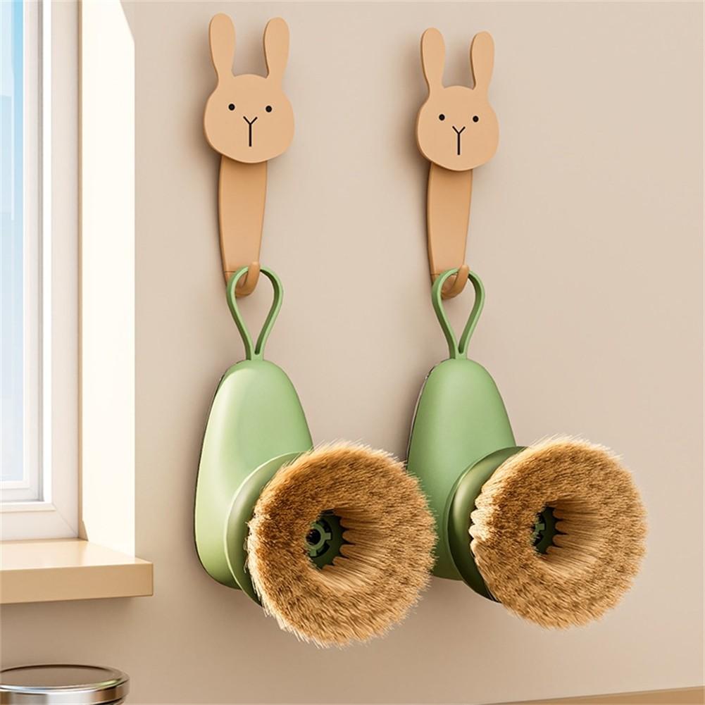 Airtight Pump Mechanism Kitchen Cleaning Brush Soap Dispensing Brush