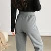 Winter Autumn Warm Women Pant Fashion High Waist Thick Loose Pants Solid Color All-Match Plush Sweatpants