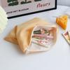 Portable Large Capacity Cosmetic Bag Cotton Plaid Cosmetic Storage Bag Coin Purse