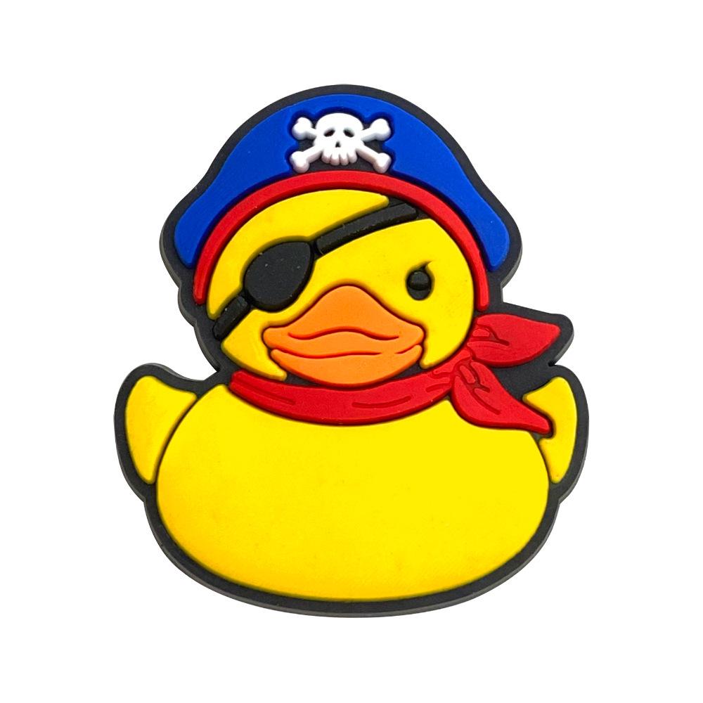 Little Yellow Duck Soft PVC Pen Holder - Detachable Student Accessory