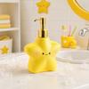 400ML Cartoon Star Soap Dispenser with Plastic Pump Refillable Liquid Hand Soap Container