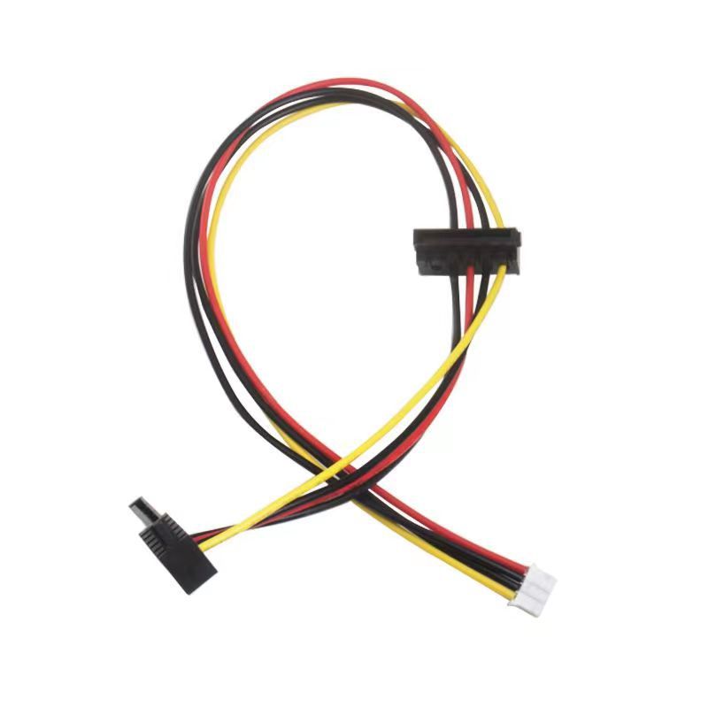 ITX Power Cable SATA 15PIN to Small 4Pin Female Convert Cord PH2.0mm XH2.54mm Gap for PC Computer Motherboard Power Wire Adapter
