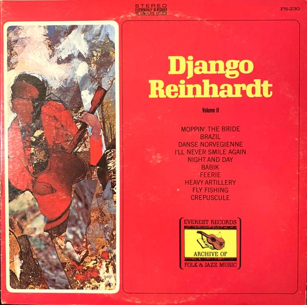 LP Record DJANGO REINHARDT  Django Reinhardt Volume II FS230 Everest Records 1969 US Jazz Used