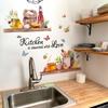 Self Apply Kitchen Wall Sticker Decal Removable PVC Waterproof Wall Decals for Decorating Kitchen and Dining Spaces