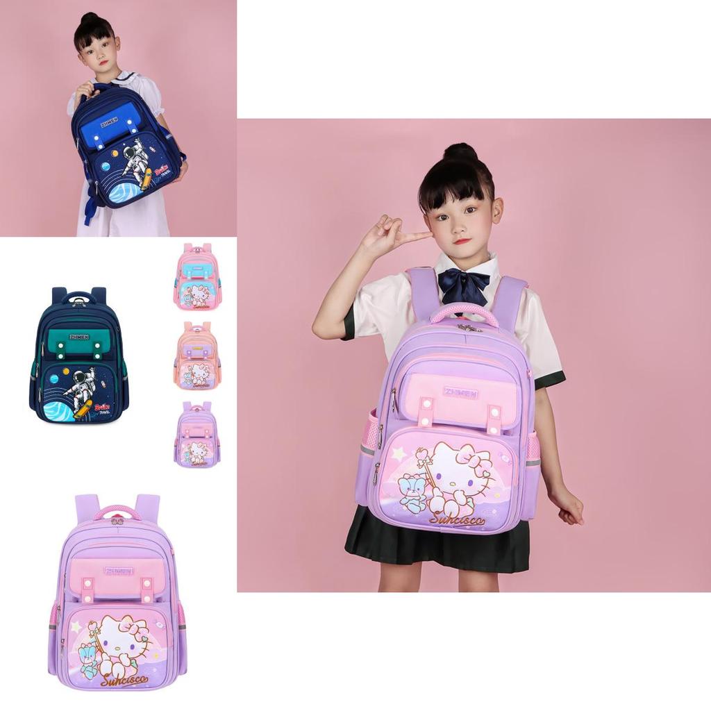 Adorable Oxford Cloth Kids Backpack Large Capacity School Bag For Grades 1-6