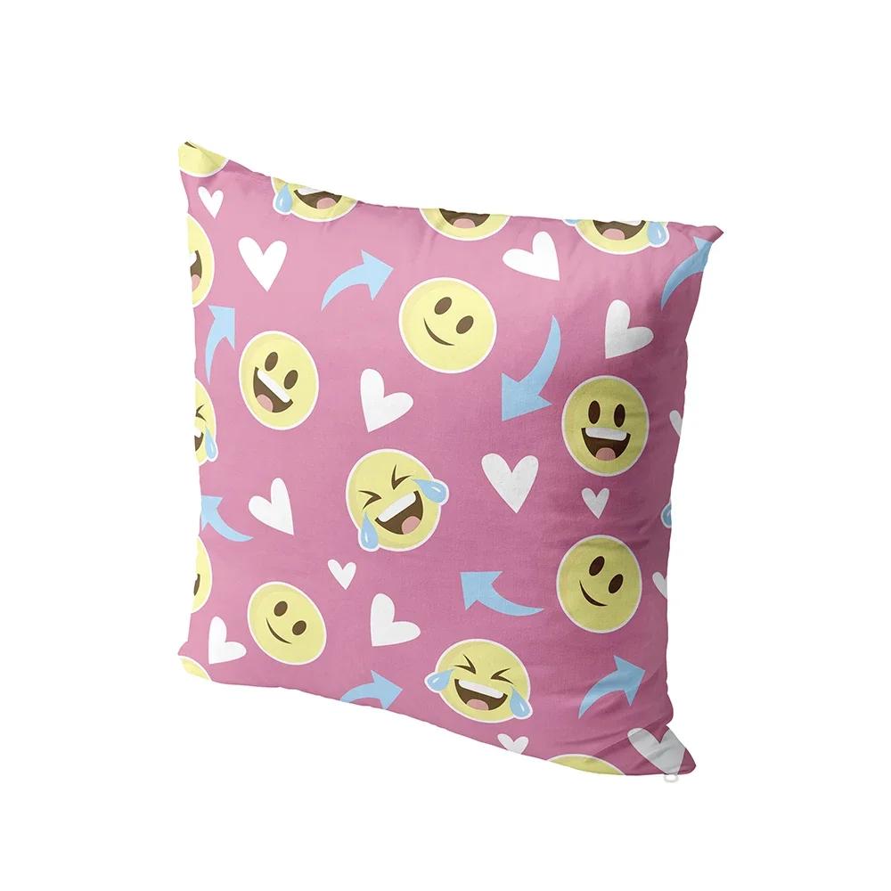Kawaii Animal Pillowcase Cute Pig Elephant Strawberry Scale Print  Home Decor Cushion Cover