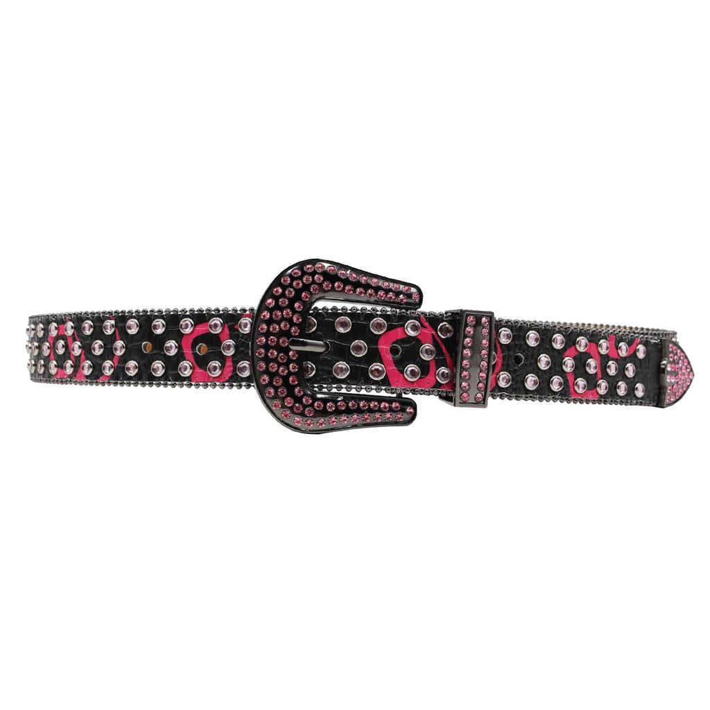 European & American Style Rhinestone Punk Belt for Men & Women
