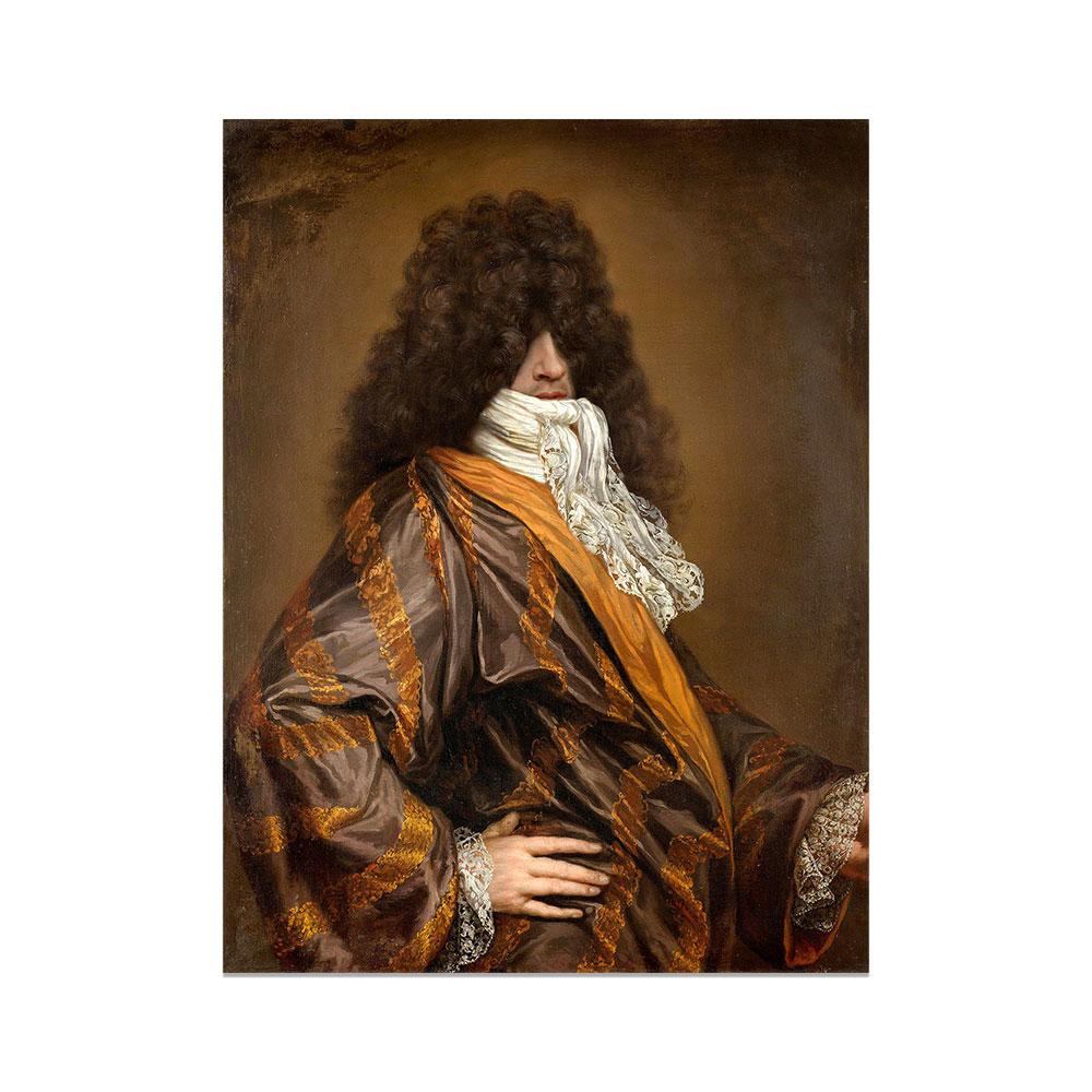 Vintage Funny Altered Art Poster Famous Portrait Prints Medieval Ltalian Oil Painting Canvas Painting Wall Art Living Room Decor