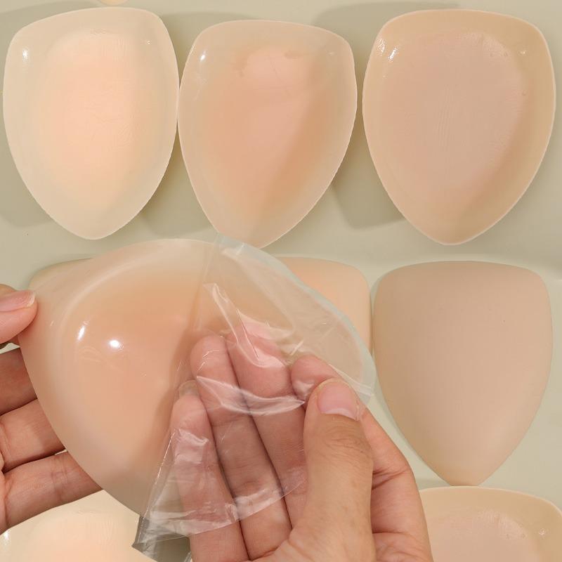 2026 Summer Triangle Invisible Silicone Self-adhesive Bra Pad for Women Skin Breast Pads Nipple Cover Bras Intimates Accessories