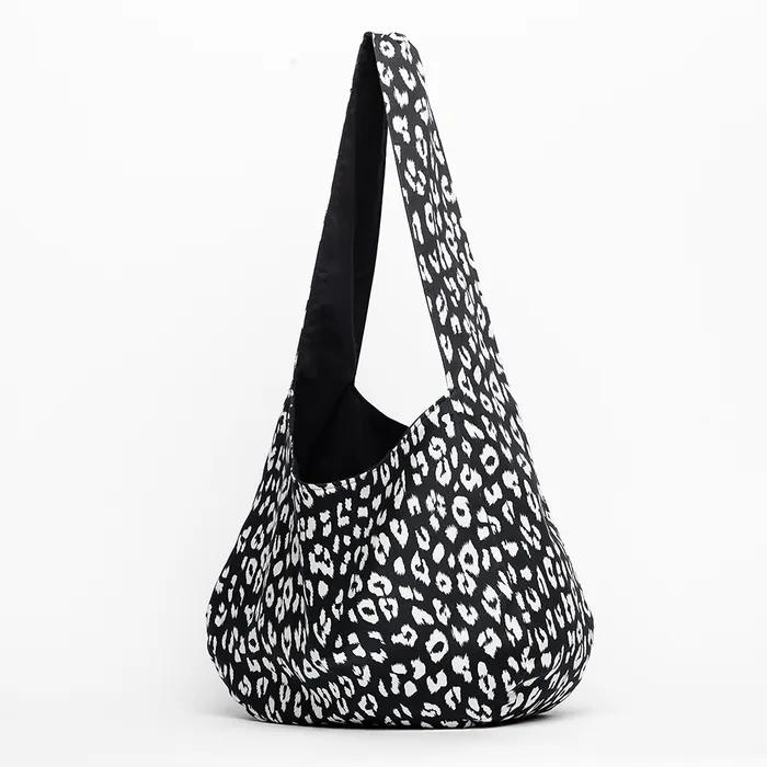 Leopard Reversible 3-way Hobo Bag_3color