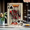 K Ace Card King Playing Poker Suit Vintage Tin Sign Metal Plaque Wall Decor for Bar Pub Casino Game Room Retro Rustic Look Gift
