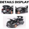 1:Ford Mustang Shelby GT500 im Maßstab 32: Legierungs-Druckguss-Modellauto zum Zurückziehen mit Sound und Licht, Mini-Simulationsfahrzeuge, Spielzeug für Kinder und Freunde