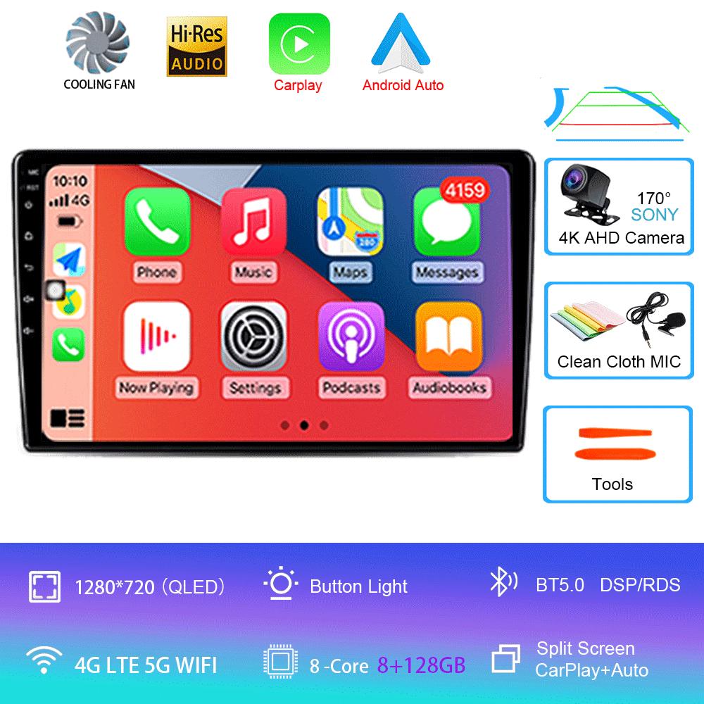 For VW/Volkswagen Golf Polo Tiguan Passat B7 b6/SEAT Leon Skoda Octavia Alhambra 2013 Radio GPS Android 14 Car Multimedia Player