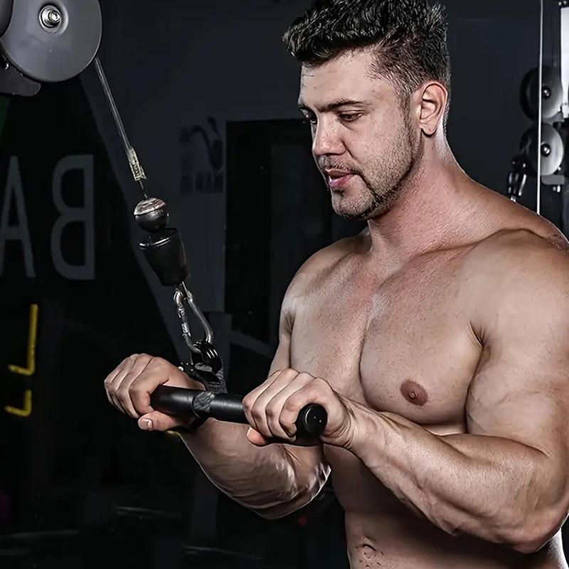 Home Gym Accessory 40Cm Pulldown Bar Essential Home Gym Equipment Durable Lat Pulldown Attachments Tricep Pull Down Attachment