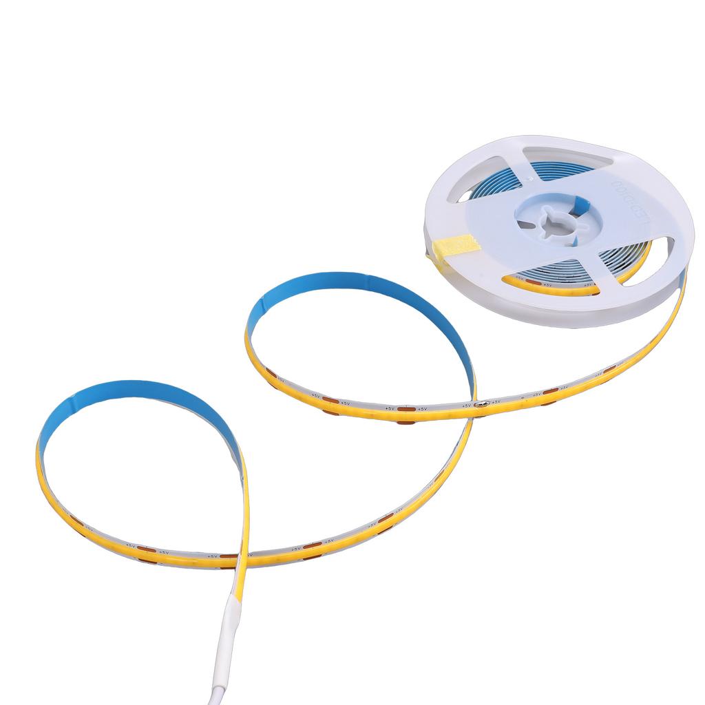 Touch Sensitive COB LED Strip IP65 Water Proof Flexible Cuttable Self Adhesive LED Light Strip Warm White for Indoor