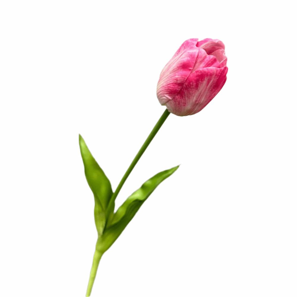 High-End Realistic Tulip Simulation Flower Flower Arrangement Parrot Tulip Faux Tulip Flower Hand-Held Design Lifelike Tulip темно-розовый