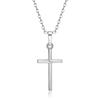 LATS Female Cross Pendants Gold Crystal Jesus Cross Pendant Necklace Jewelry For Women Men