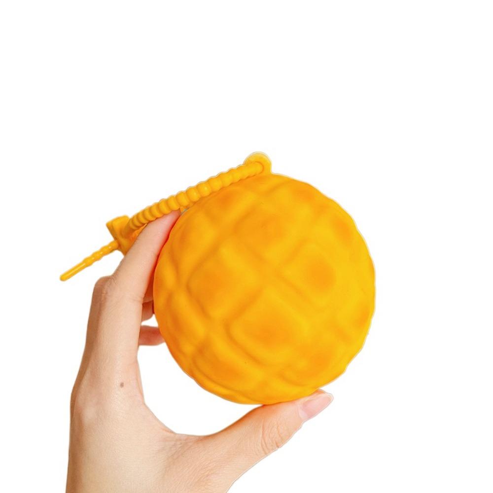 

Милый мини силиконовый чехол для наушников, мультяшный, в виде еды, сумка для мелочей, простая сжимаемая сумка для снятия стресса, женская Style 2