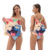 2 In 1 Packable Towel Bag Summer Beach Blanket Towel with Built-in Storage Absorbent Mat for Pool Camping Yoga and Travel