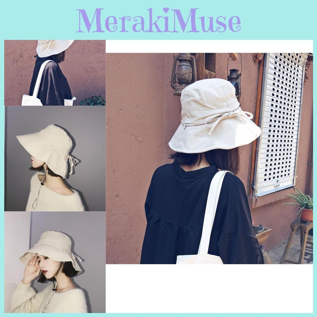 Breathable Summer Fisherman Hat With Butterfly Bow Accent Perfect For Sun Protection