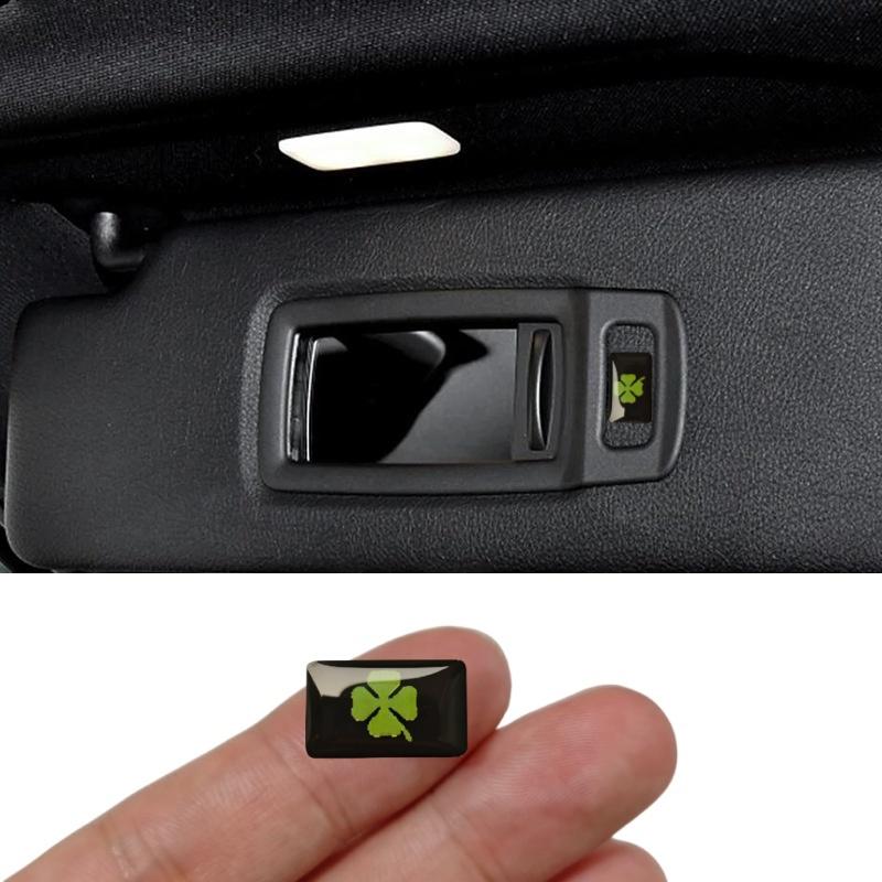 3 adesivi portafortuna per auto con erba, adatti a tutti gli accessori per la decorazione dell'auto