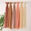 Women Muslim Chiffon Hijab Scarf Shawls Modal Cotton Jersey Hijabs Plain Soft for Ramadan Lady Voile Head Wraps Islamic Turban