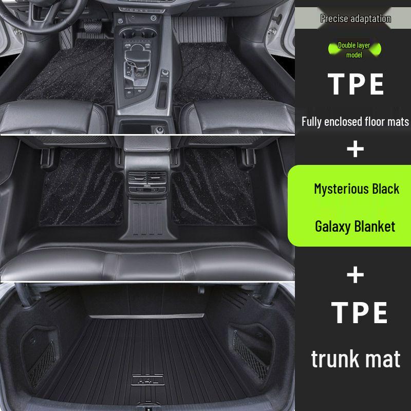 Volkswagen Passat Car Floor Mats: TPE Material, Surround Design, Door Sill Protection, Fits 19-26 Models, Eco-friendly