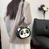 Cute Panda Small Bag 2025 New Japanese Cartoon Soft Girl Foreign Style Versatile Shoulder Bag Trendy Messenger Small Round Bag