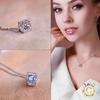 New Fashion Women's 925  Silver Plated Chain Crystal Rhinestone Necklace Pendant