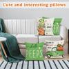 Easter Pillow Covers Decorations Cases For Home Holiday Set Of 4 Easter Pillowcase Holiday Home Sofa Bedside Pillowcase