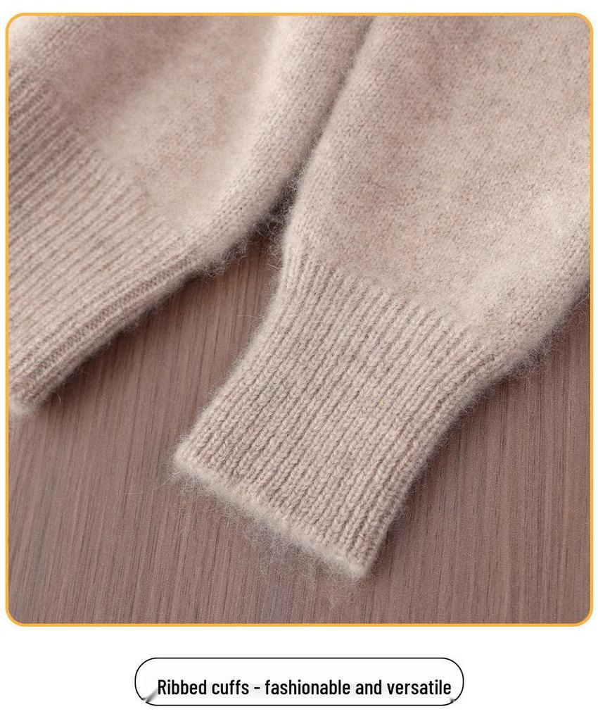 Premium Kids' Solid Color Wool Sweater - Boys' Thick Pullover & Girls' Cashmere Knit Base Layer