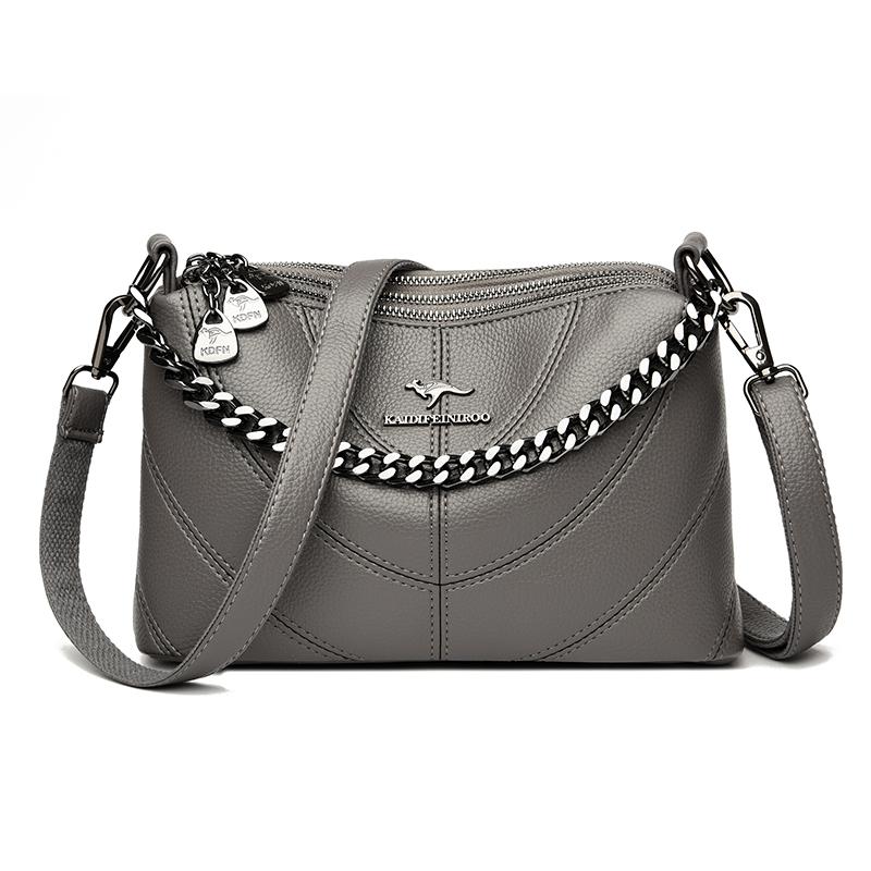 Shoulder Bag for Women Luxury Designer PU Leather Crossbody Bags Ladies Solid Color Casual Travel Bag