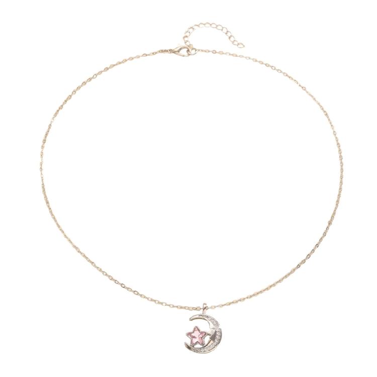 

Dreamy Star Moon Pendant Necklace Adjustable Length Suitable for Multiple Outfits and Comfortable Daily Use
